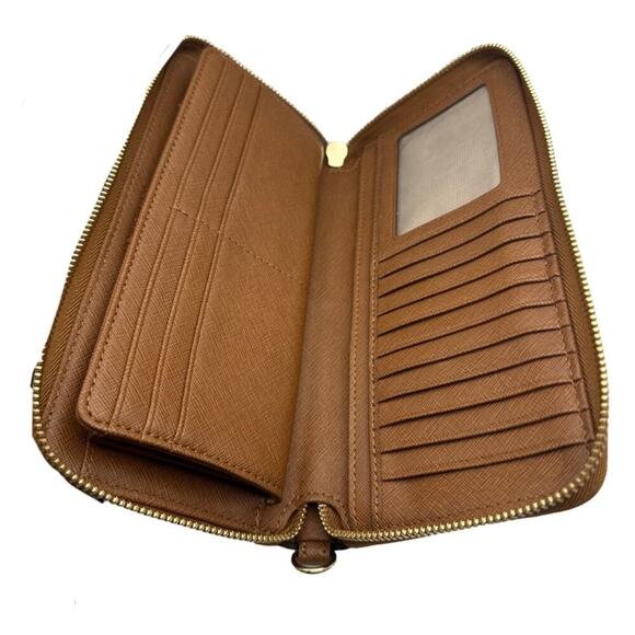 MICHAEL KORS Brown Zip Around Wallet - Picture 5 of 10